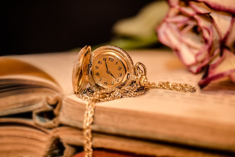 Clock and hourglass image